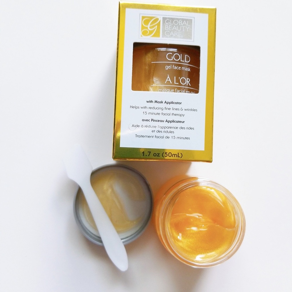 Gold Face Mask with applicator by Global Beauty Care